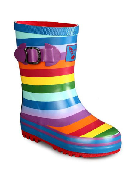 Little Creatures Rainbow Kids Wellies Funky Wellington Boots