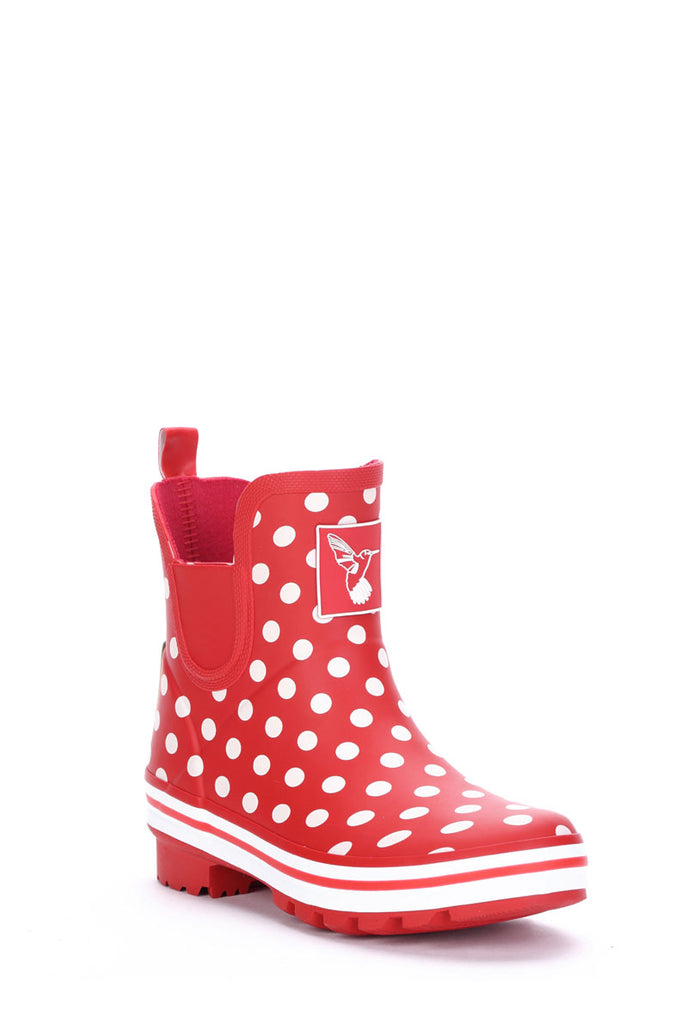 Evercreatures Polka Dot Meadow Ankle Wellies – Funky Wellington Boots