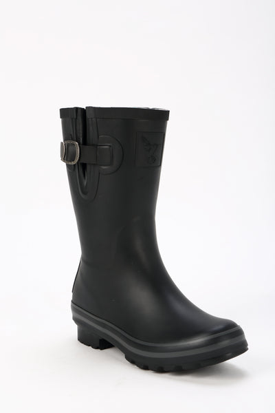 Evercreatures All Black Plain Short Wellies